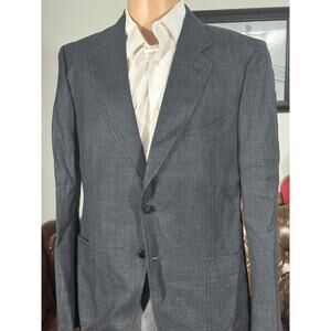 Tom Ford NWOT Sport jacket Blazer Charcoal Gray Linen Silk 50IT 40R US O'Connor